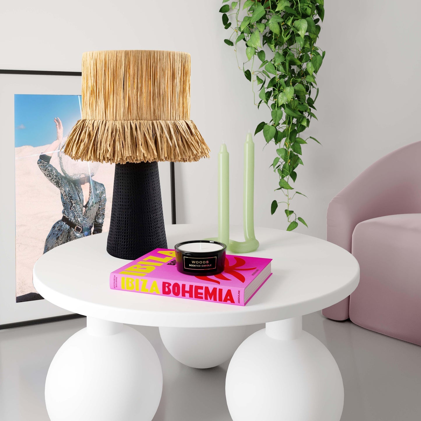 Amira Raffia Table Lamp