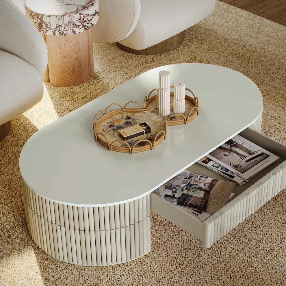 Bella Storage Coffee Table/Crm