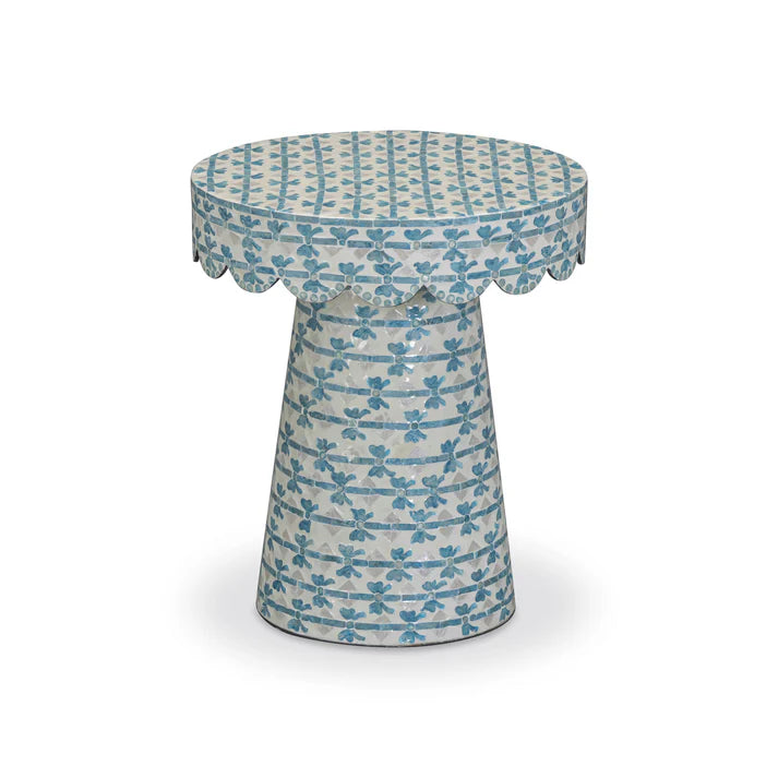 Lady Blue Ribbon Capiz Table