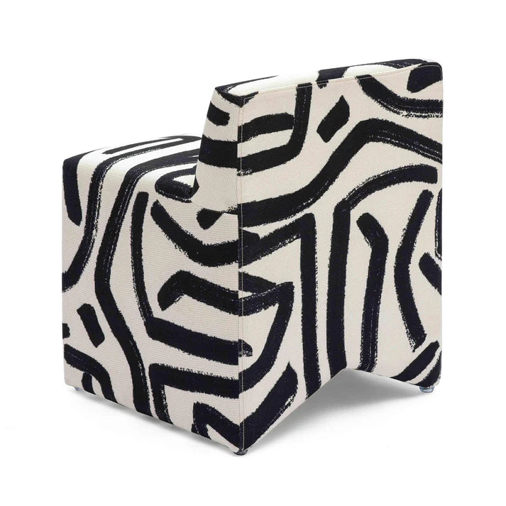 Pippa Stool, B&W/Brushstroke
