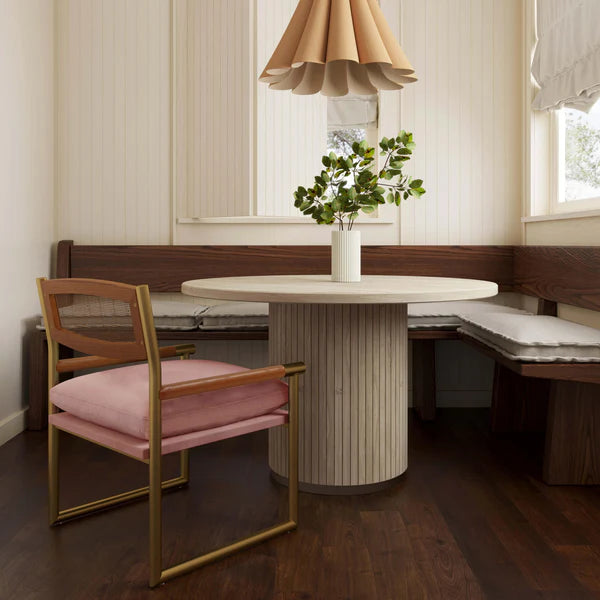 Harlow Velvet Chair, Mauve