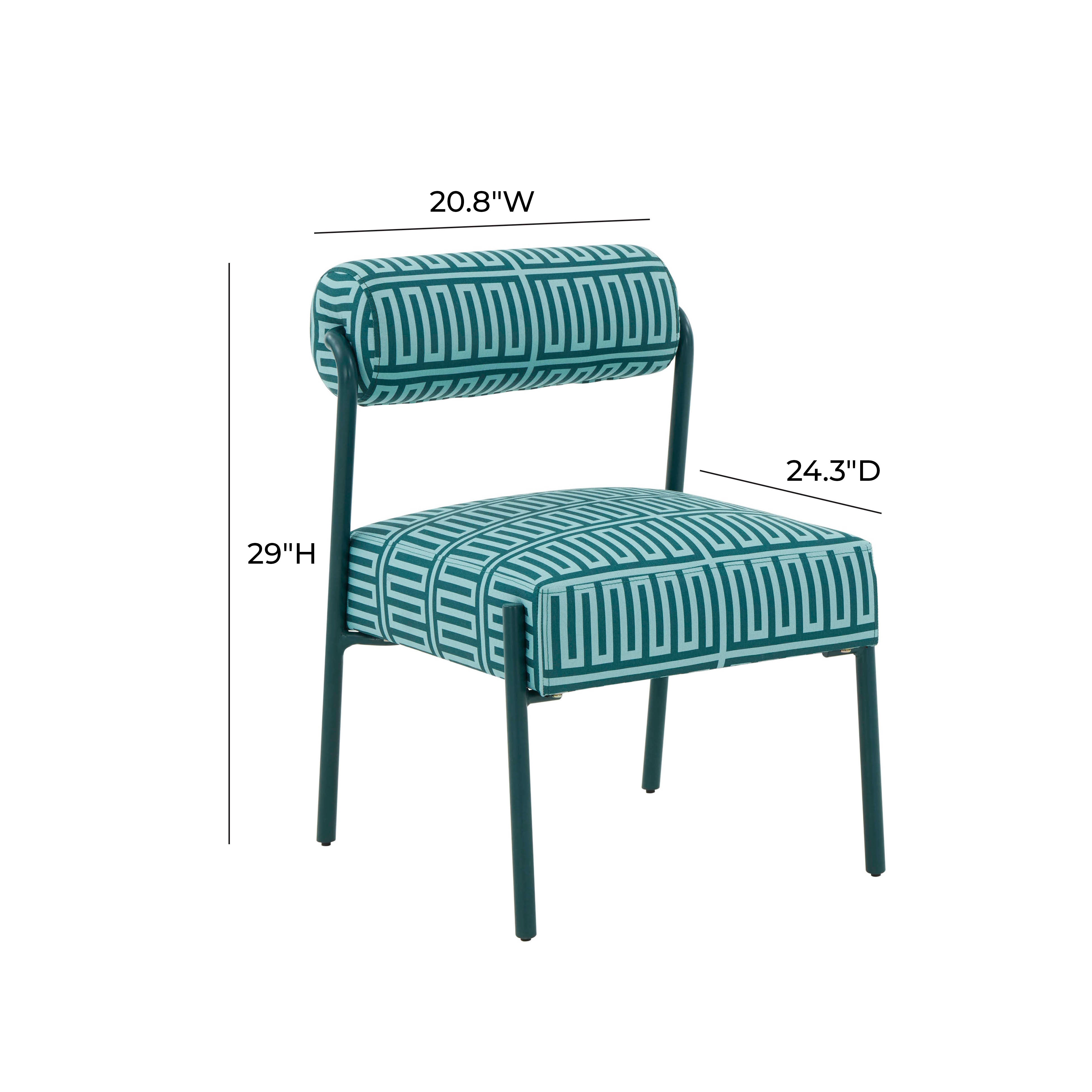 Jolene Green Accent Chair
