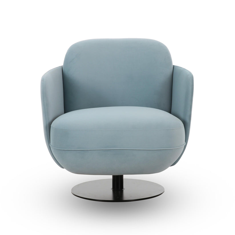 Solange Swivel Chair, Blue