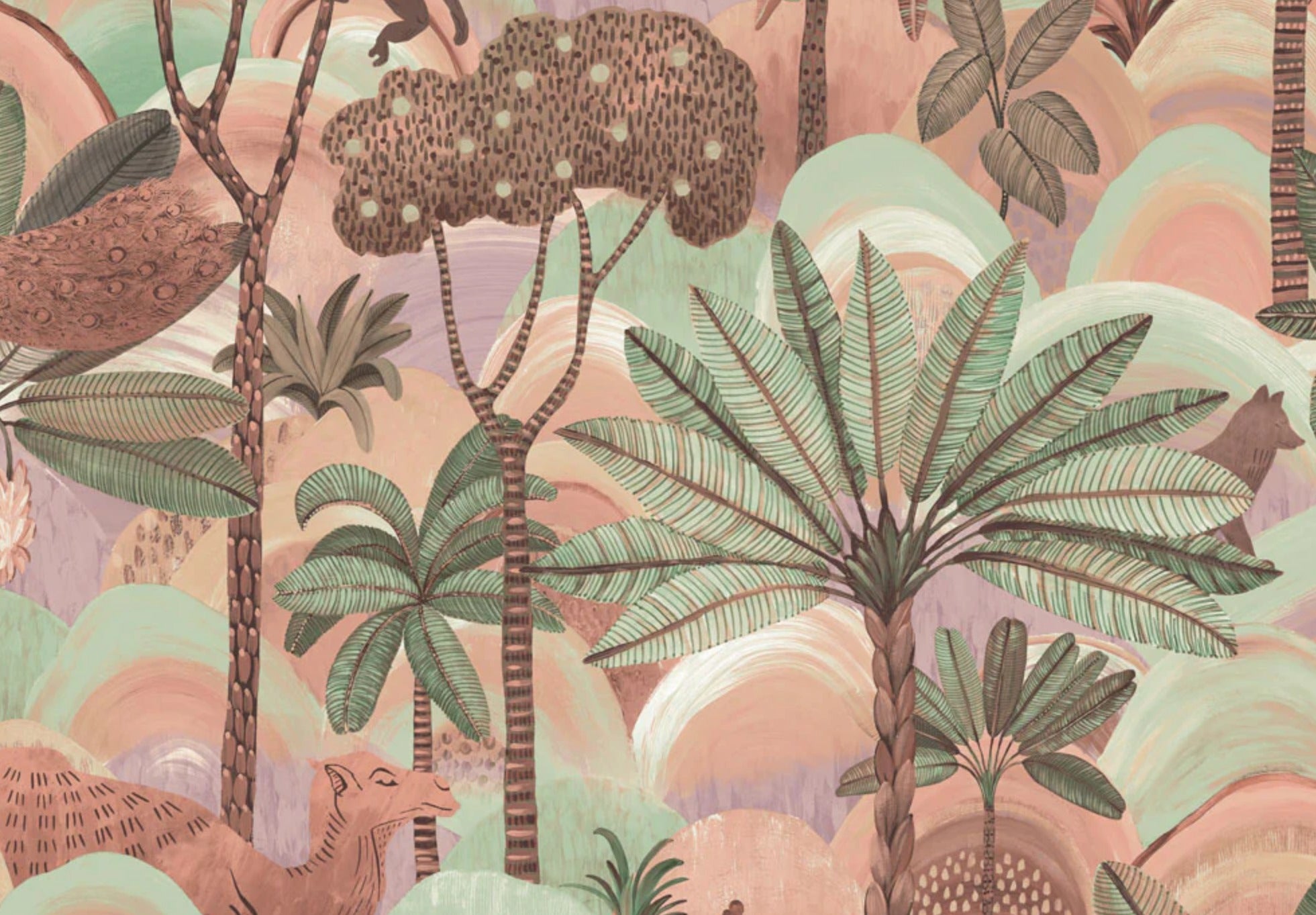 Sedona Sunset Desert Palm Wallpaper