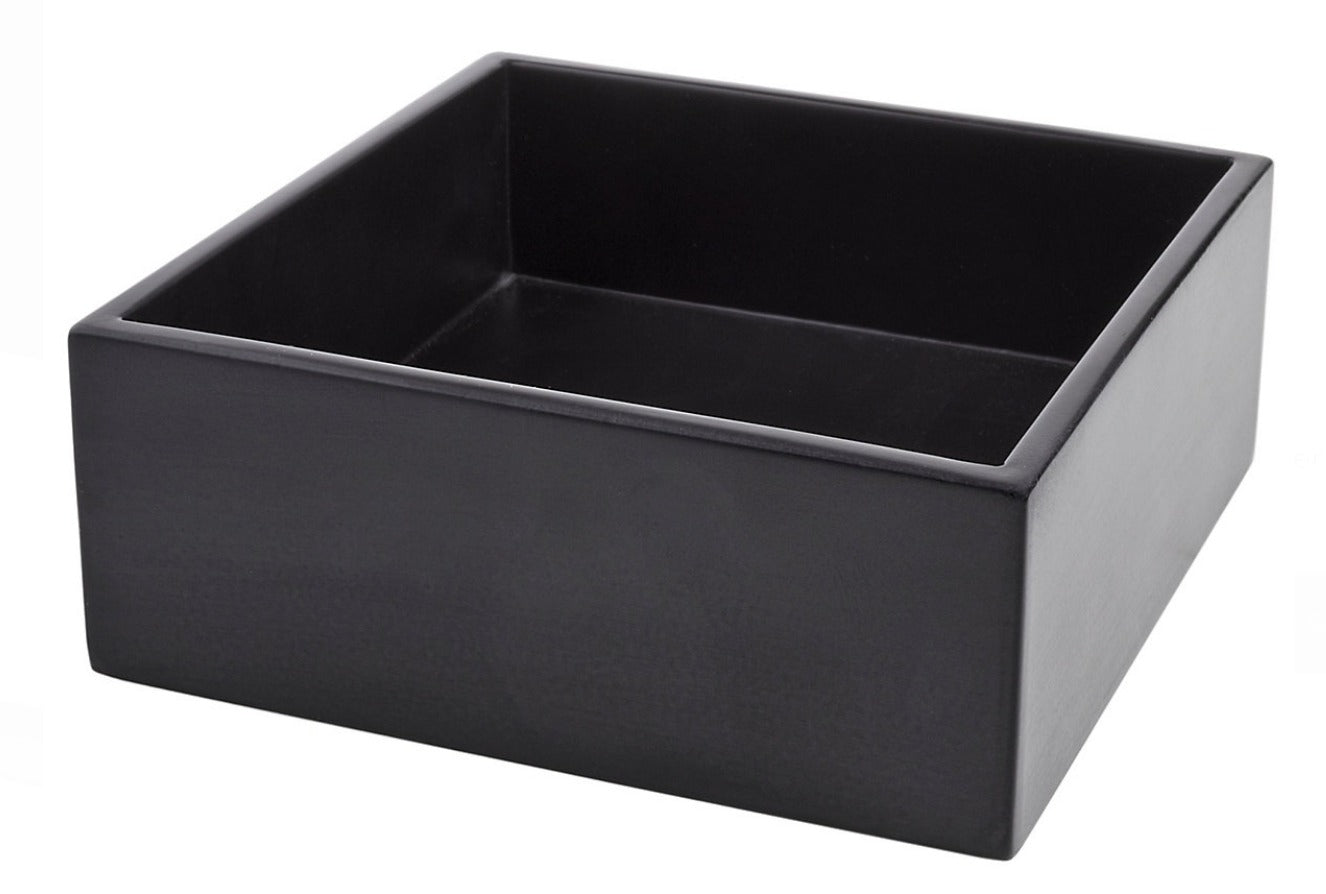 Blk Lacquer Napkin Holder - C