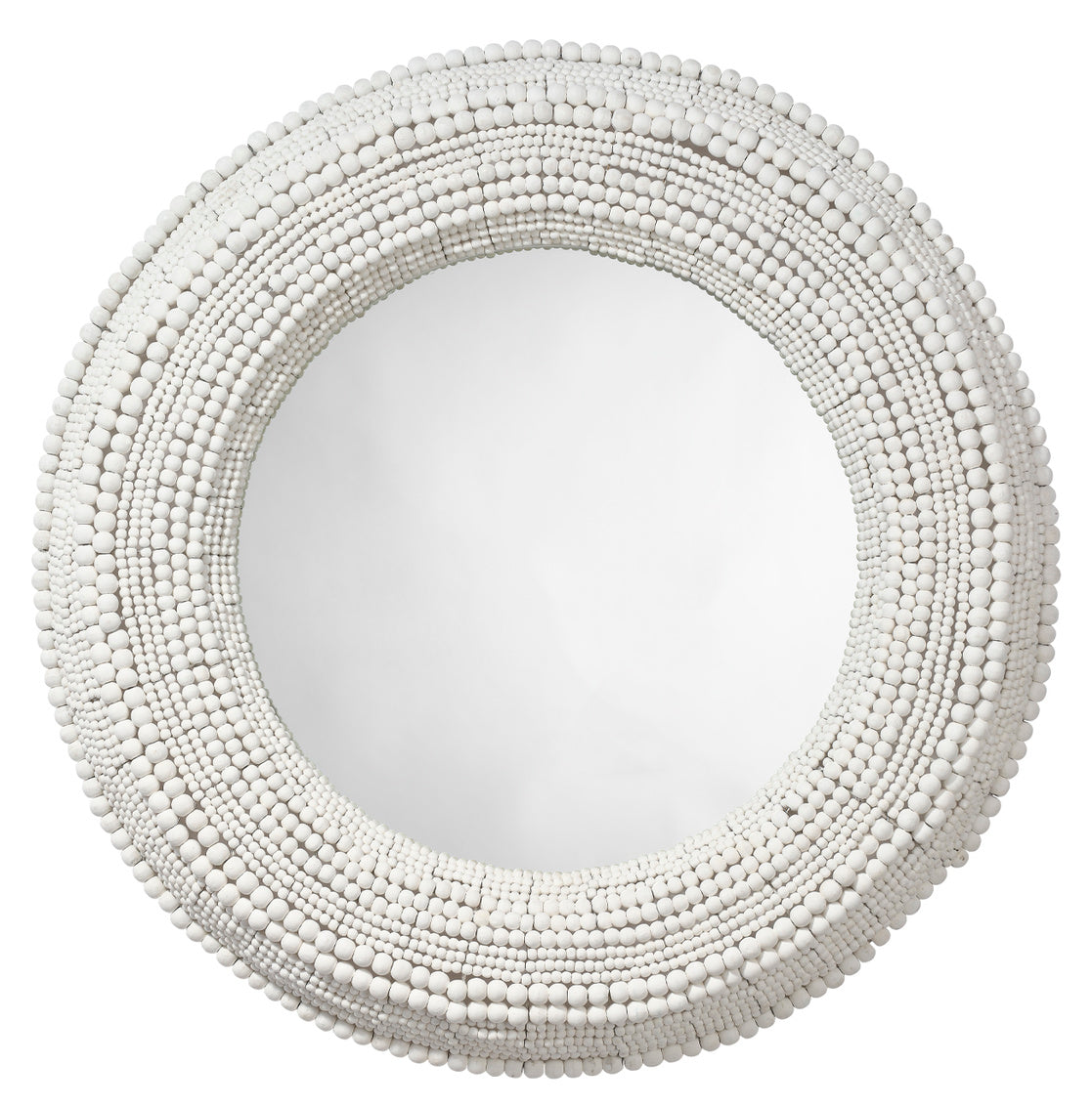 37.5" Strand Bead Mirror - Wh