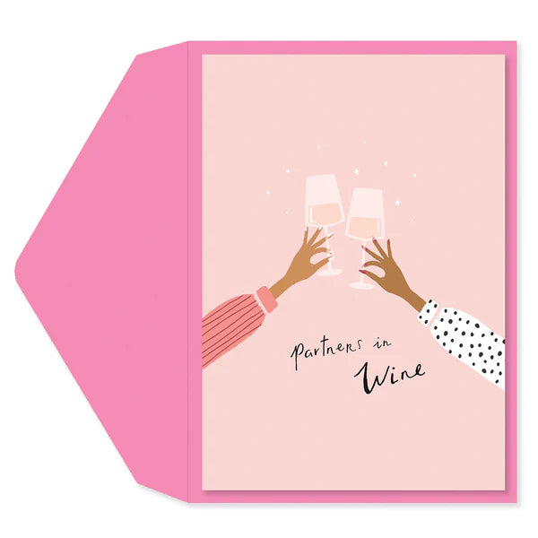 Partners/Wine Friendship Card