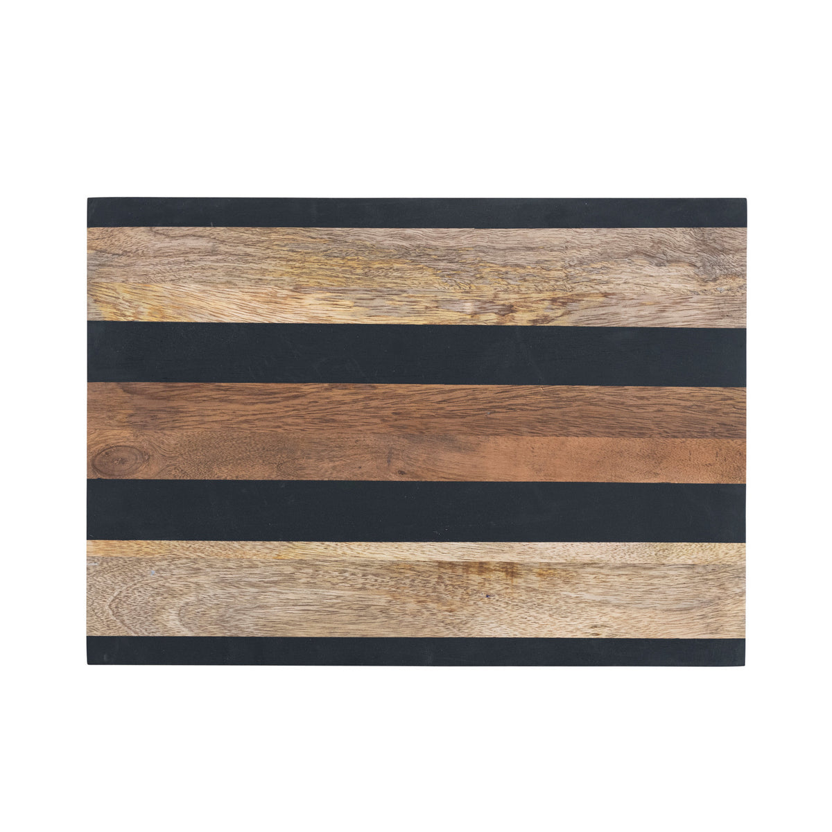 Striped Cutting Board, Nat/Blk
