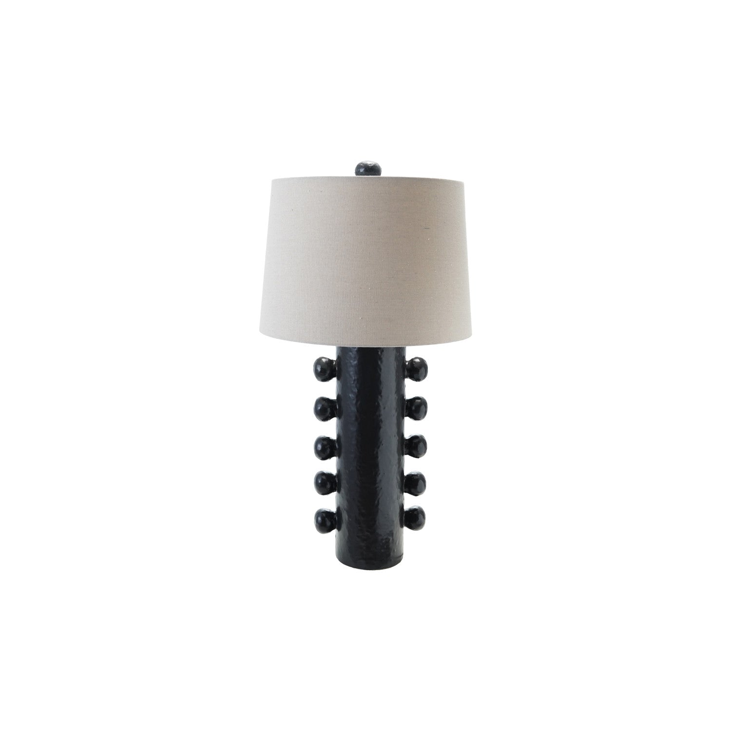 Black Table Lamp w/Balls