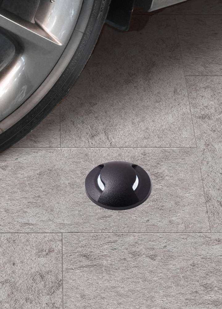 Aldo 2L LED Inground - Black