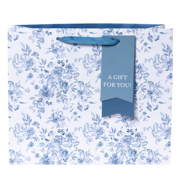 A Gift for You Blue/Floral Bag