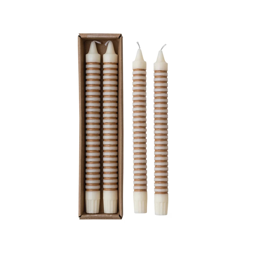 St/2 Tan Striped Tapers