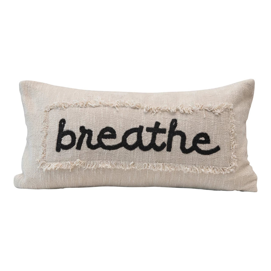 24x12 Breathe Pillow w/ Fringe