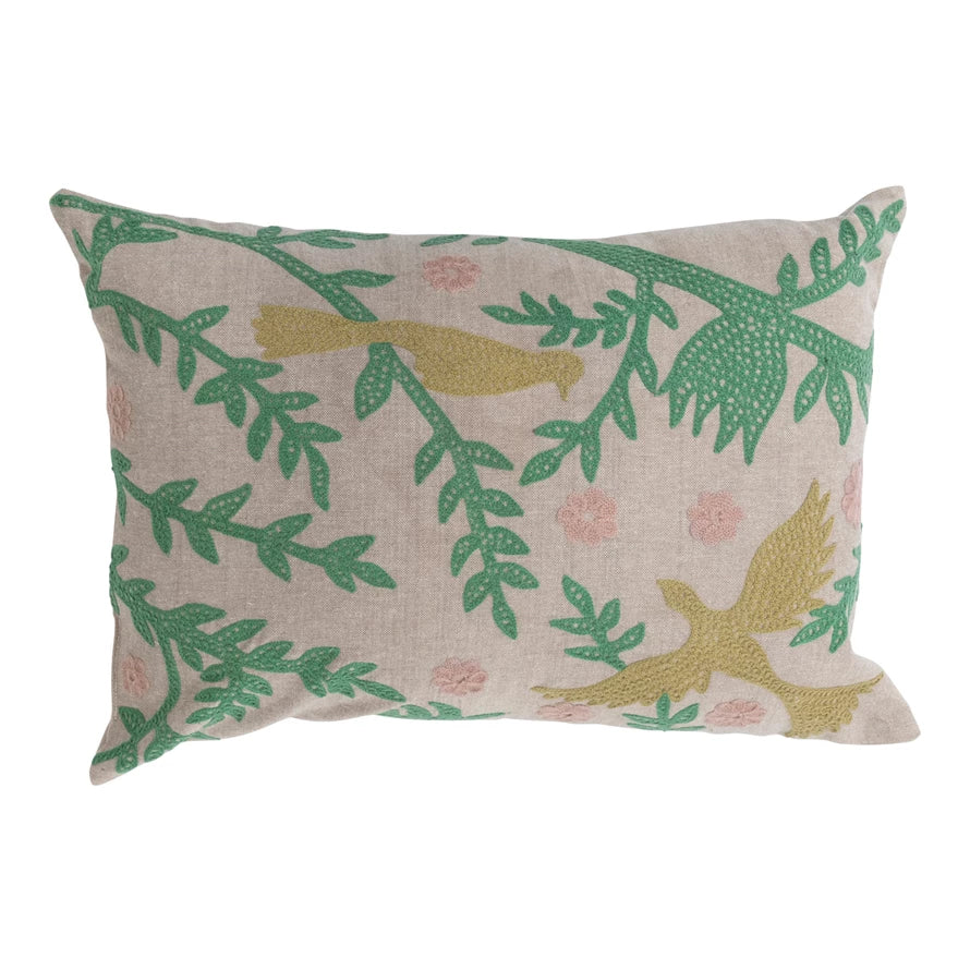 20x14 Pillow, Yellow Birds