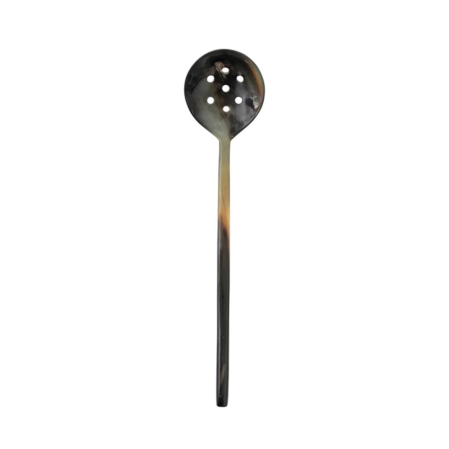 7.5" Horn Olive Spoon