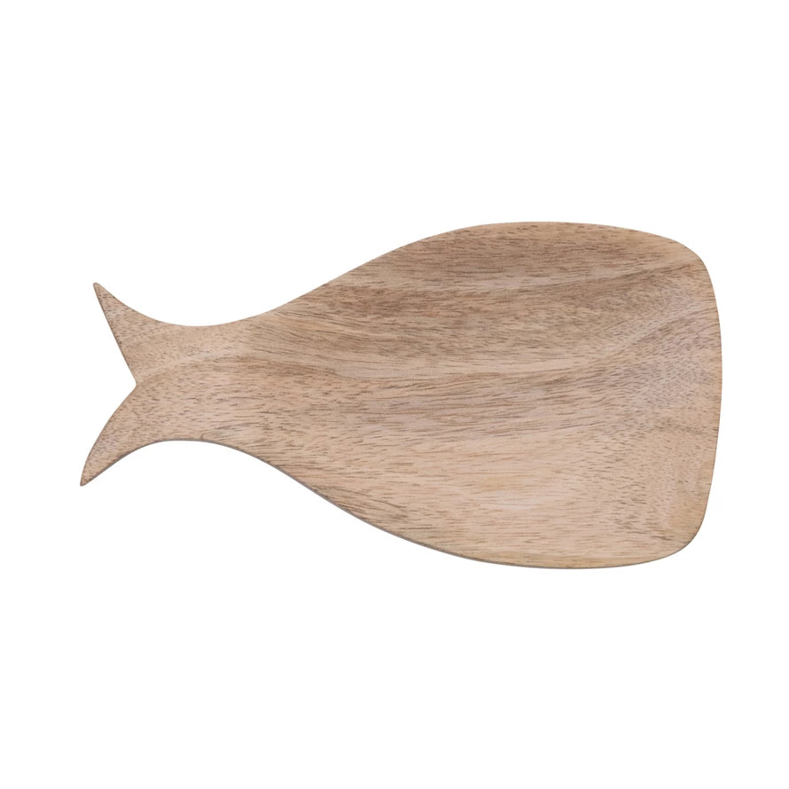 Wood Whale Shaped Spoon Rest