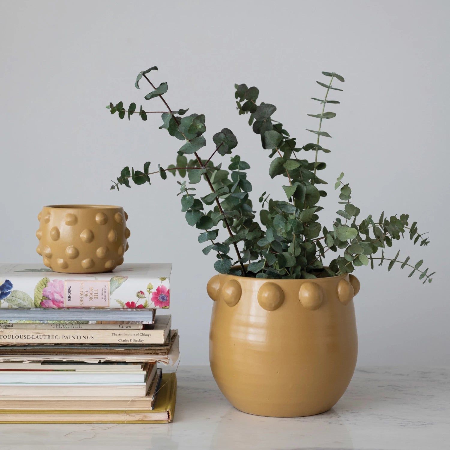 Yellow Planter w/ Raised Dots