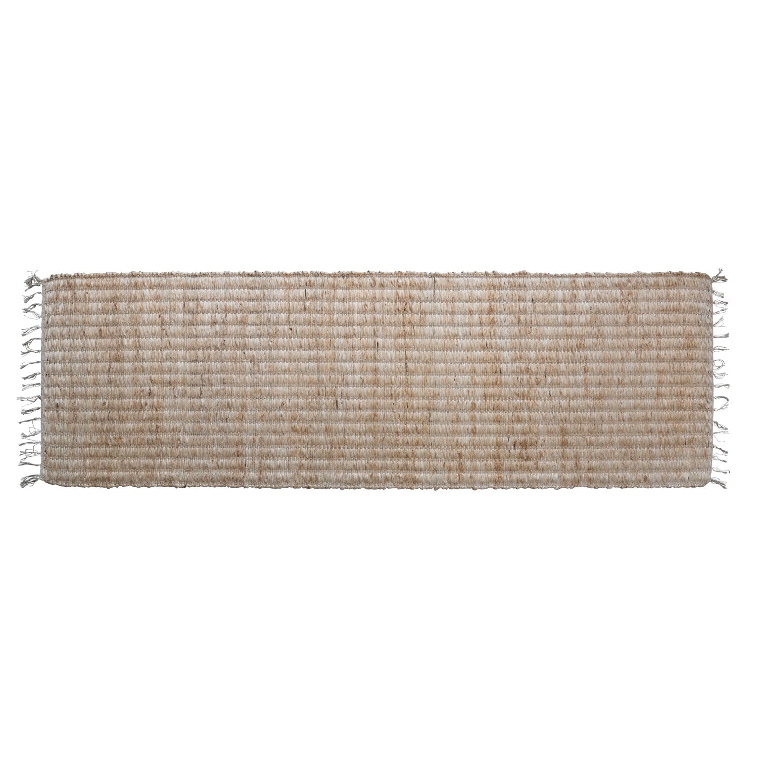 Bleached Jute Runner, 2.5x8