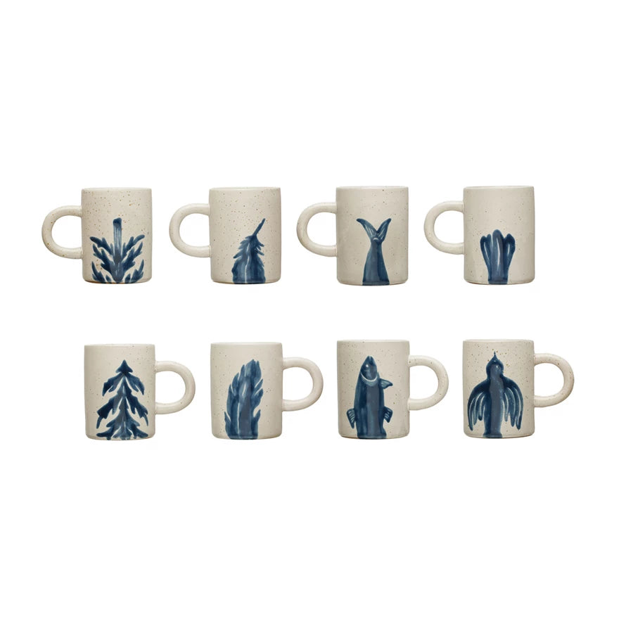 12oz Two-Sided Blue Mug