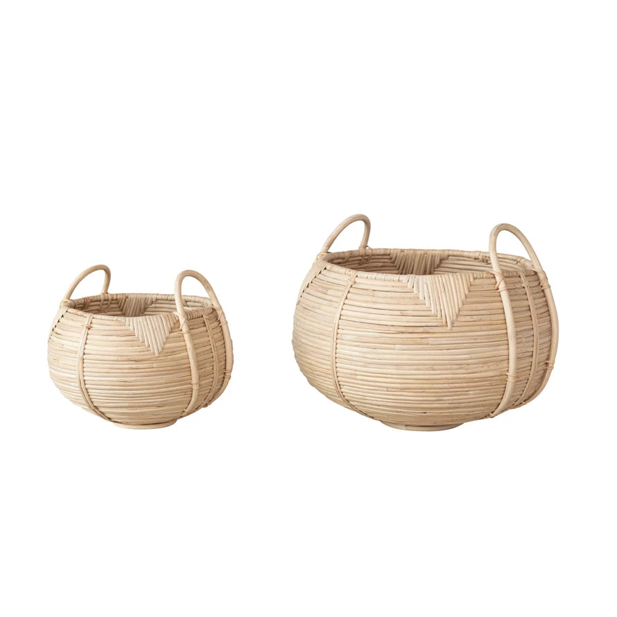 Rattan Basket w/ Handles - LN
