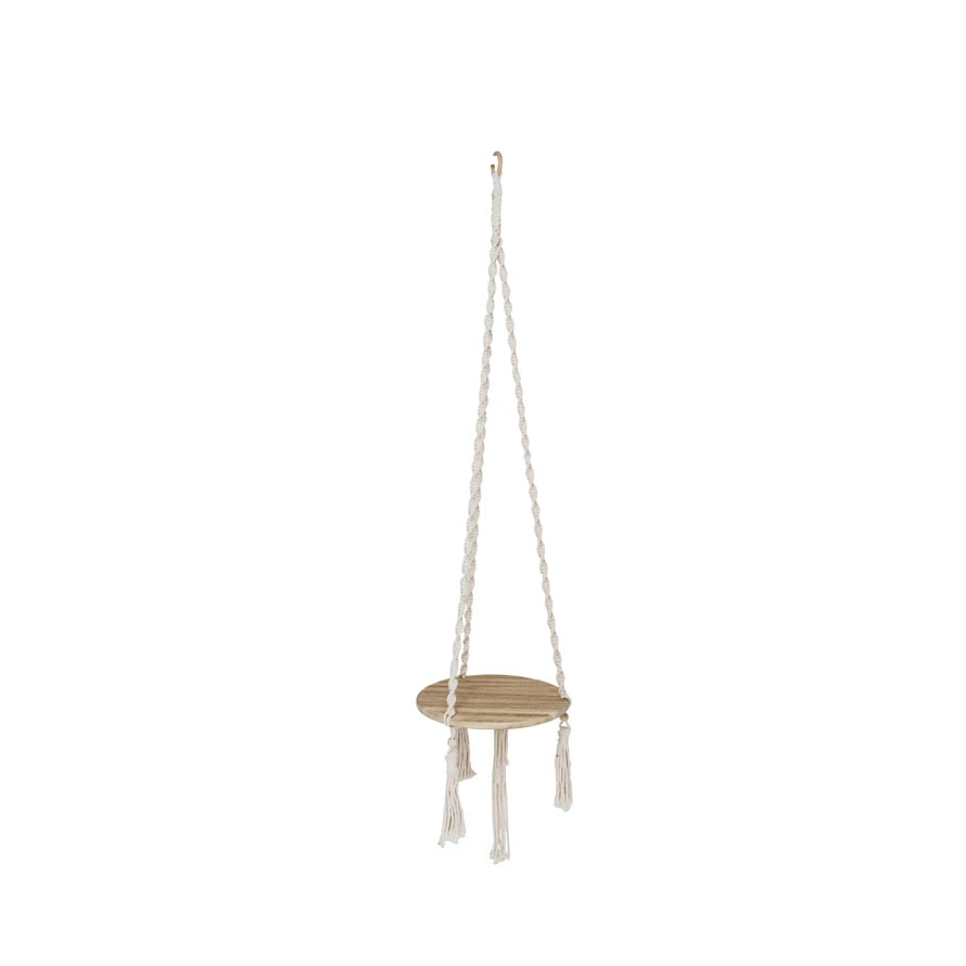 Macrame Plant Hanger/Shelf