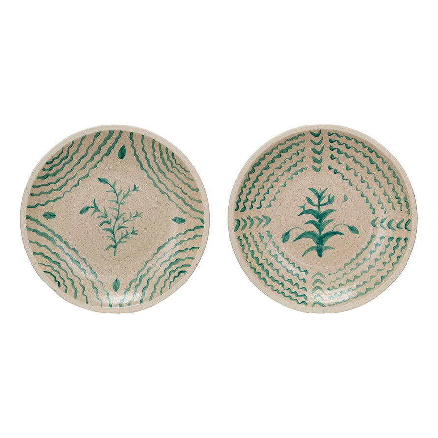 Hand-Painted Wall Plate - Grn