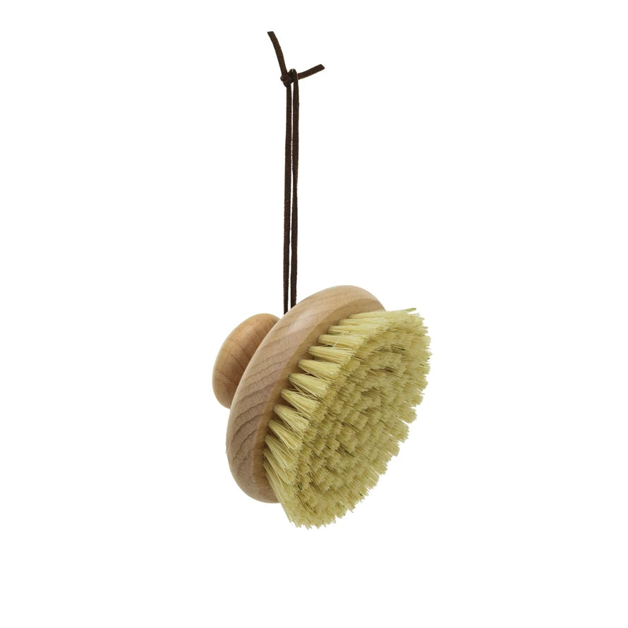 Body Brush w/ Leather Tie
