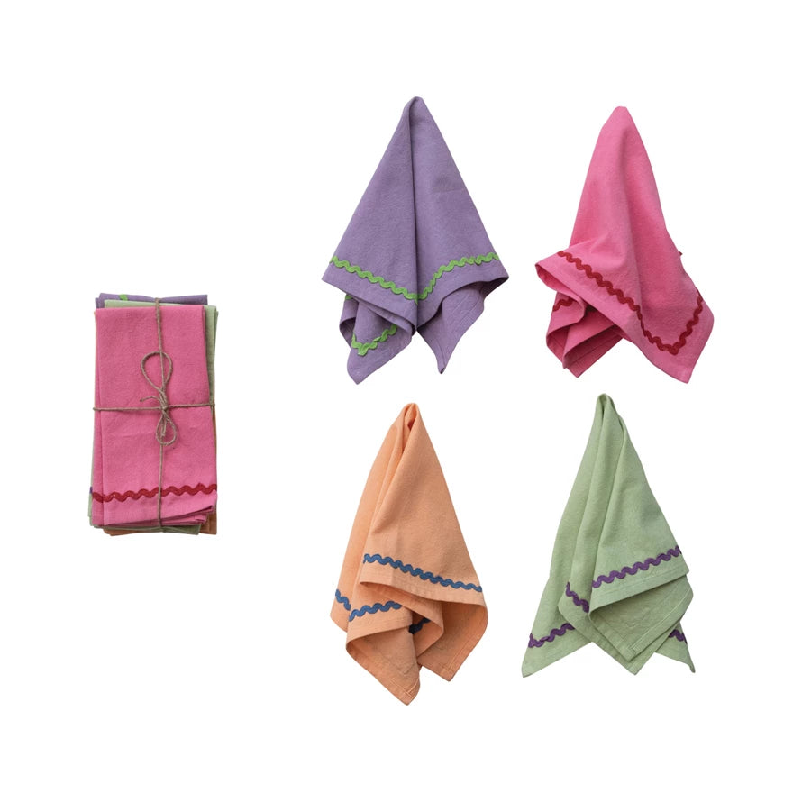 Ric Rac Trim Napkins