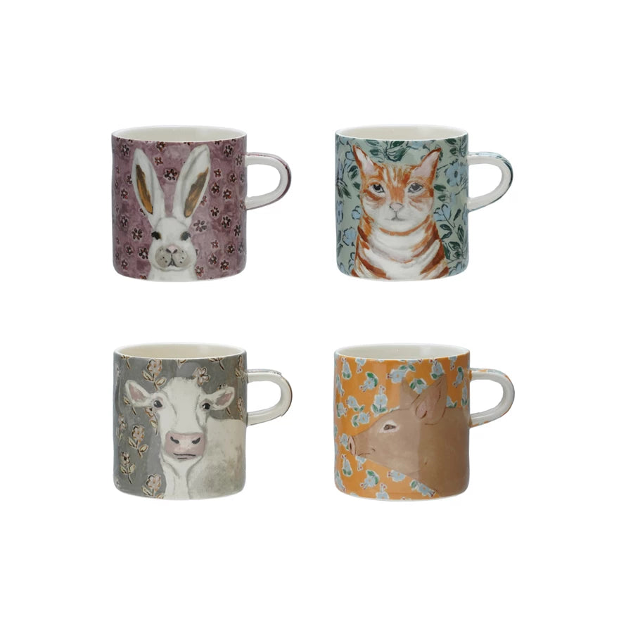 16oz. Stoneware Animal Mug