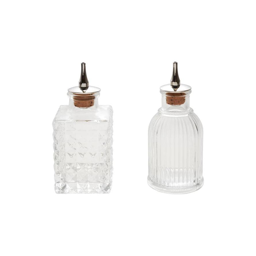 2oz Press Glass Bitters Bottle