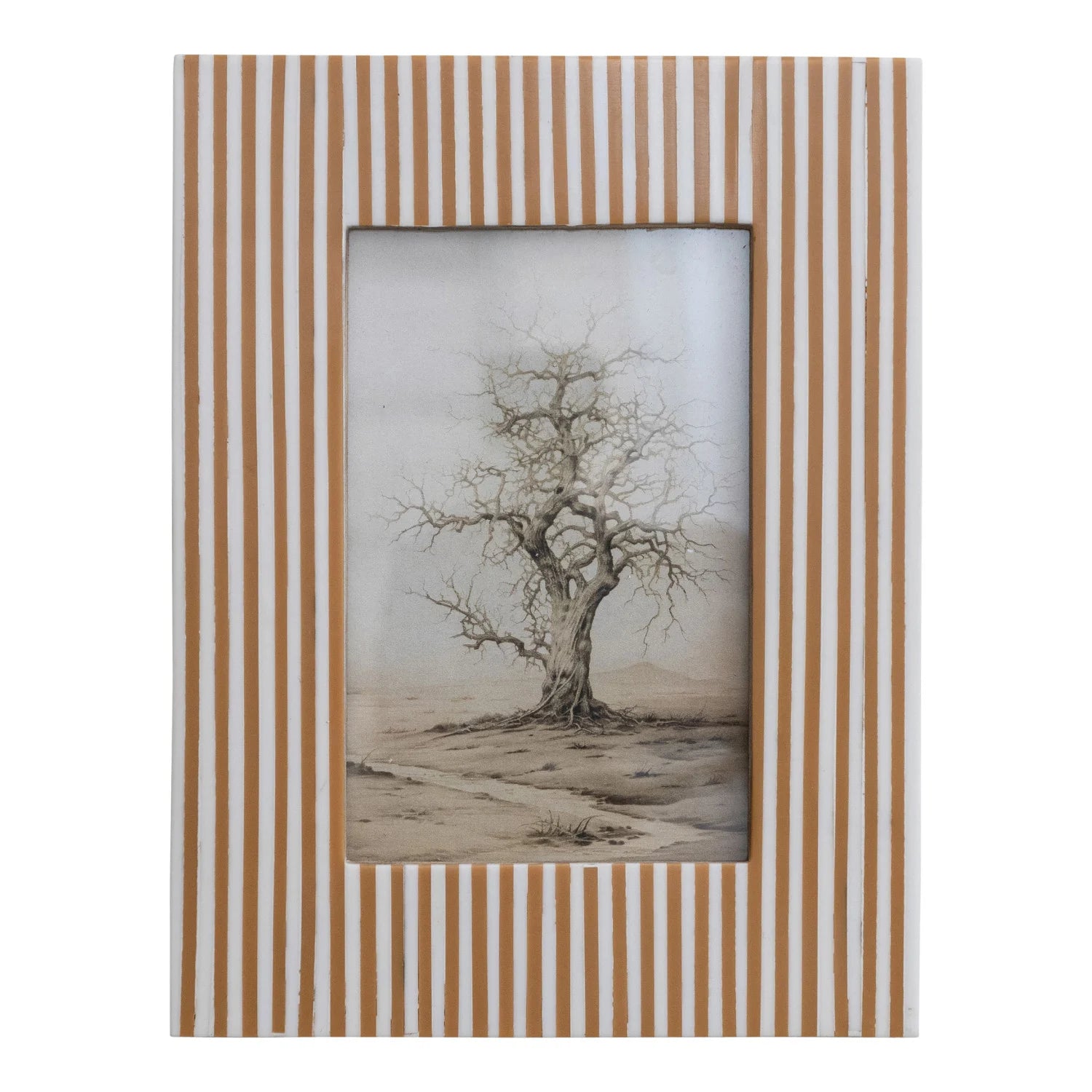 Caramel Striped Frame, 4x6