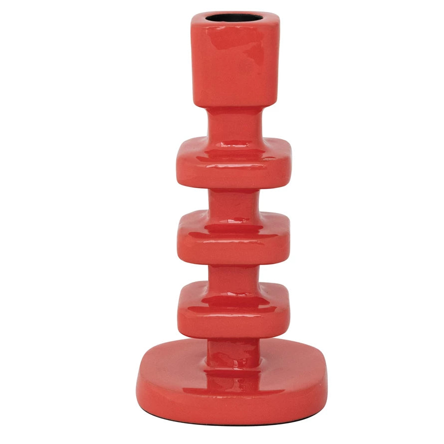Palmera Enameled Coral Taper