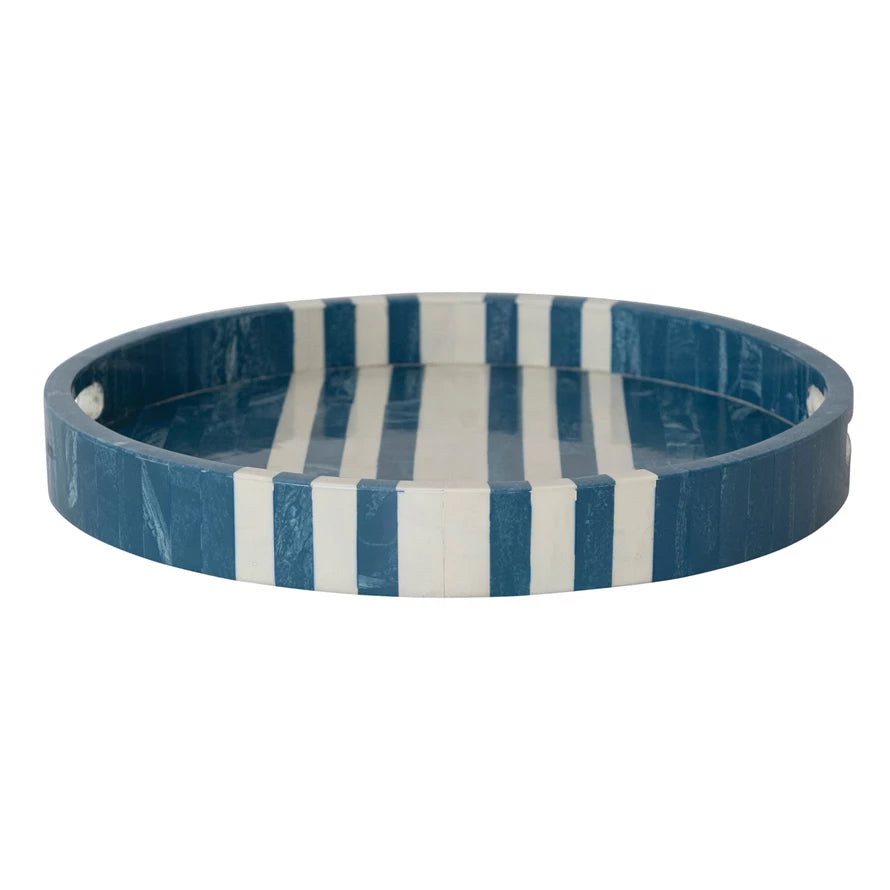Palmera Blue/White 16" Tray