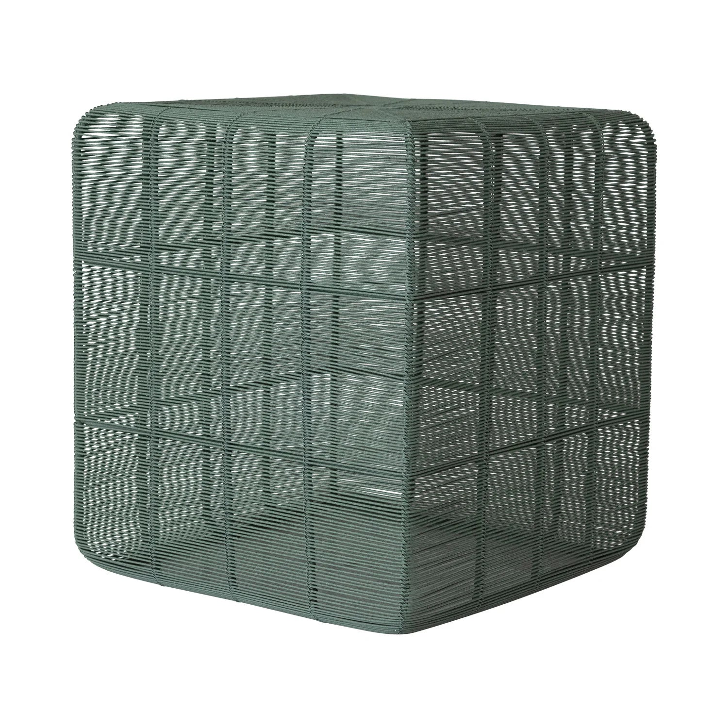 Green Metal Wire Table/Stool
