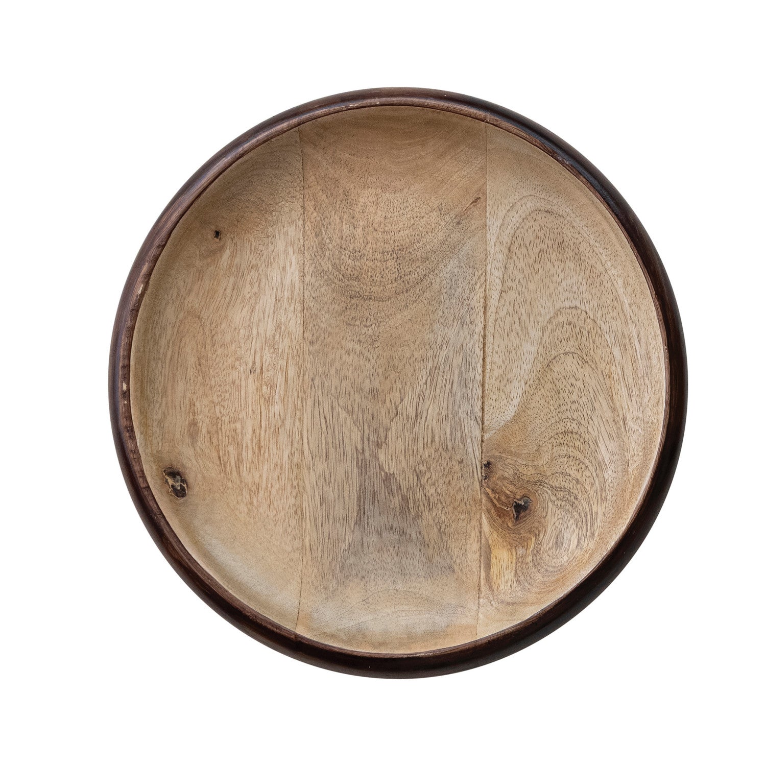 Mango Wood Dish - Nat & Burnt