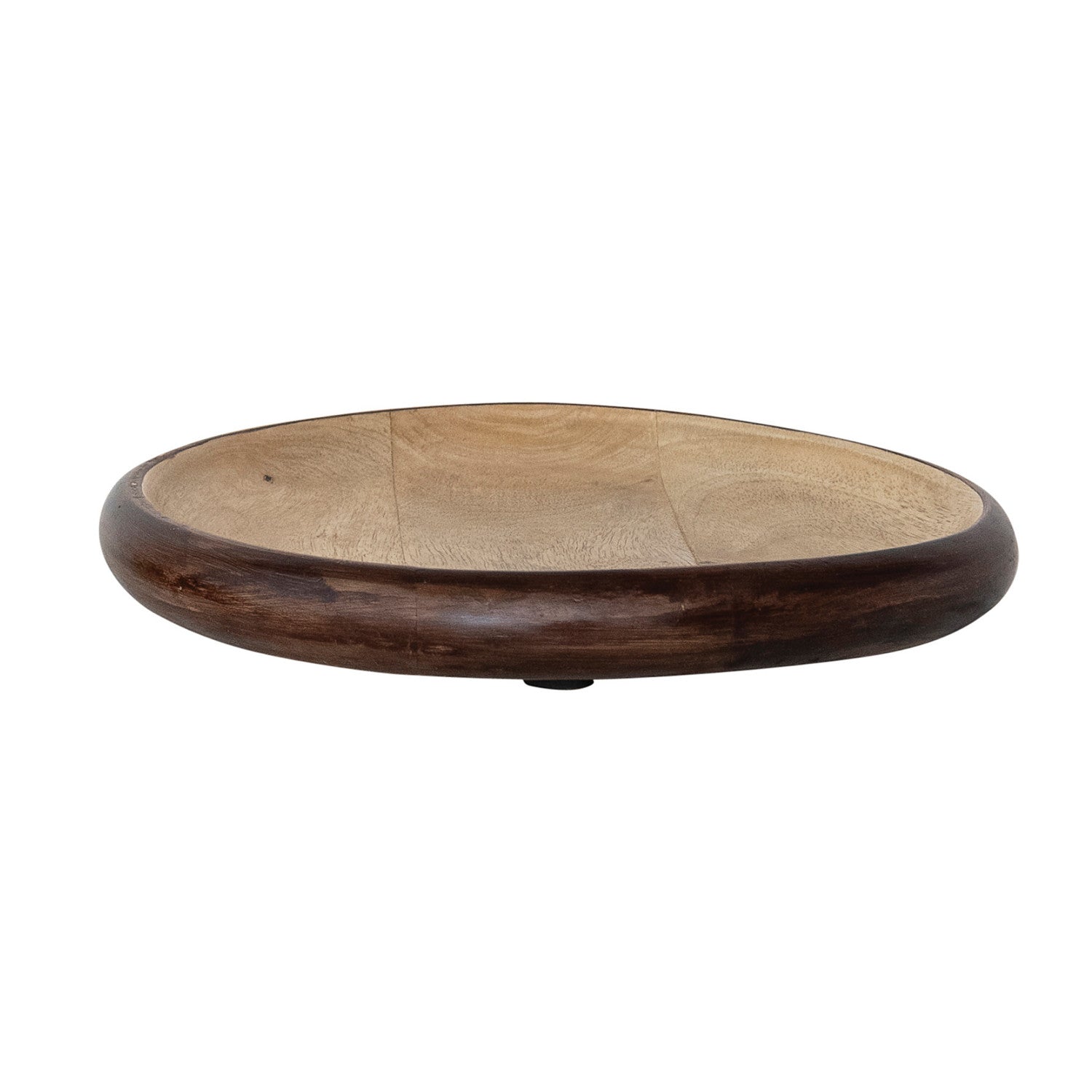 Mango Wood Dish - Nat & Burnt