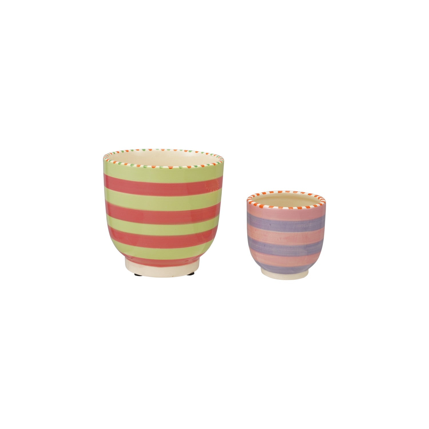Happy House Striped Planters