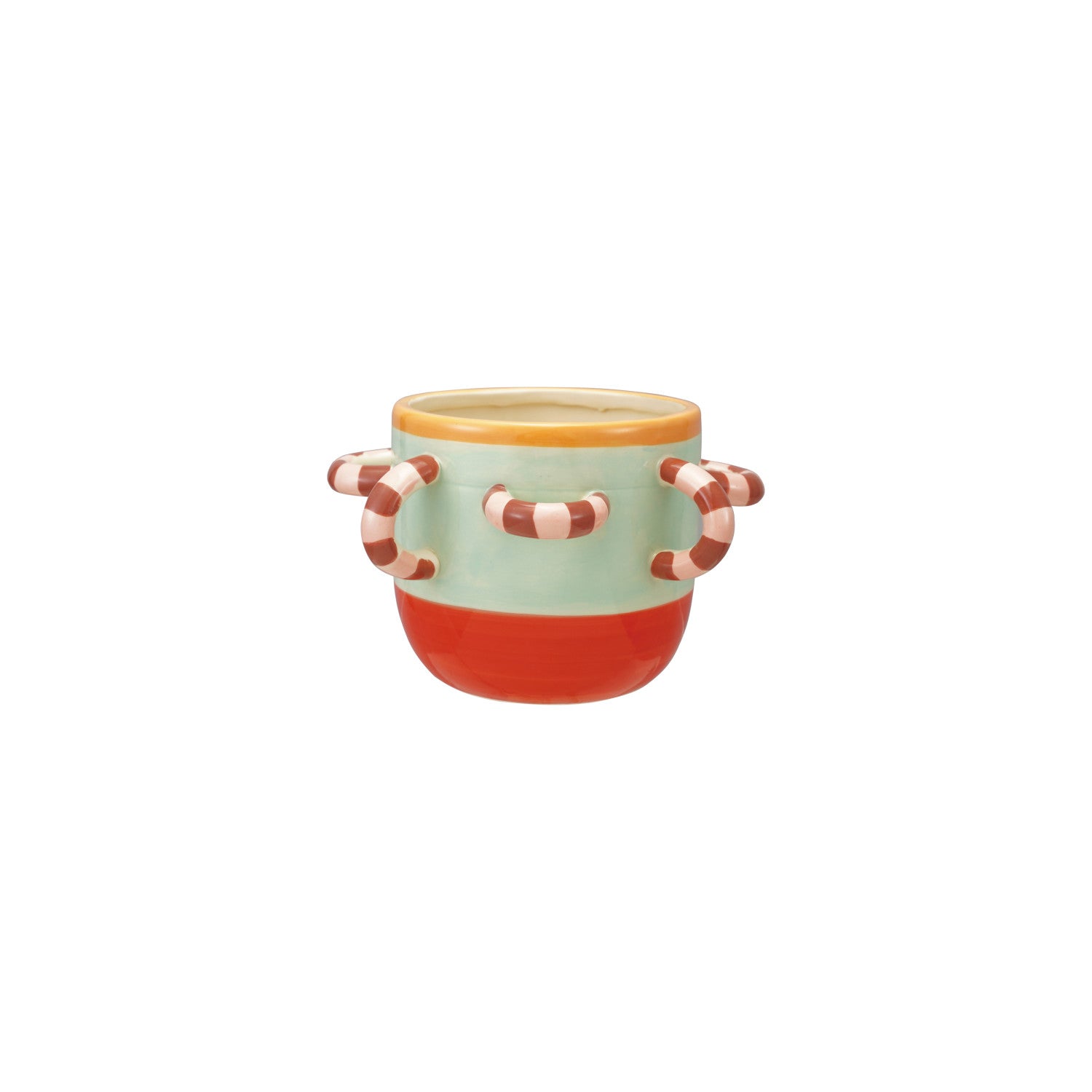 Happy House Striped 5" Pot