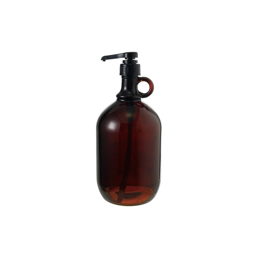 Brown/Blk Glass Dispenser