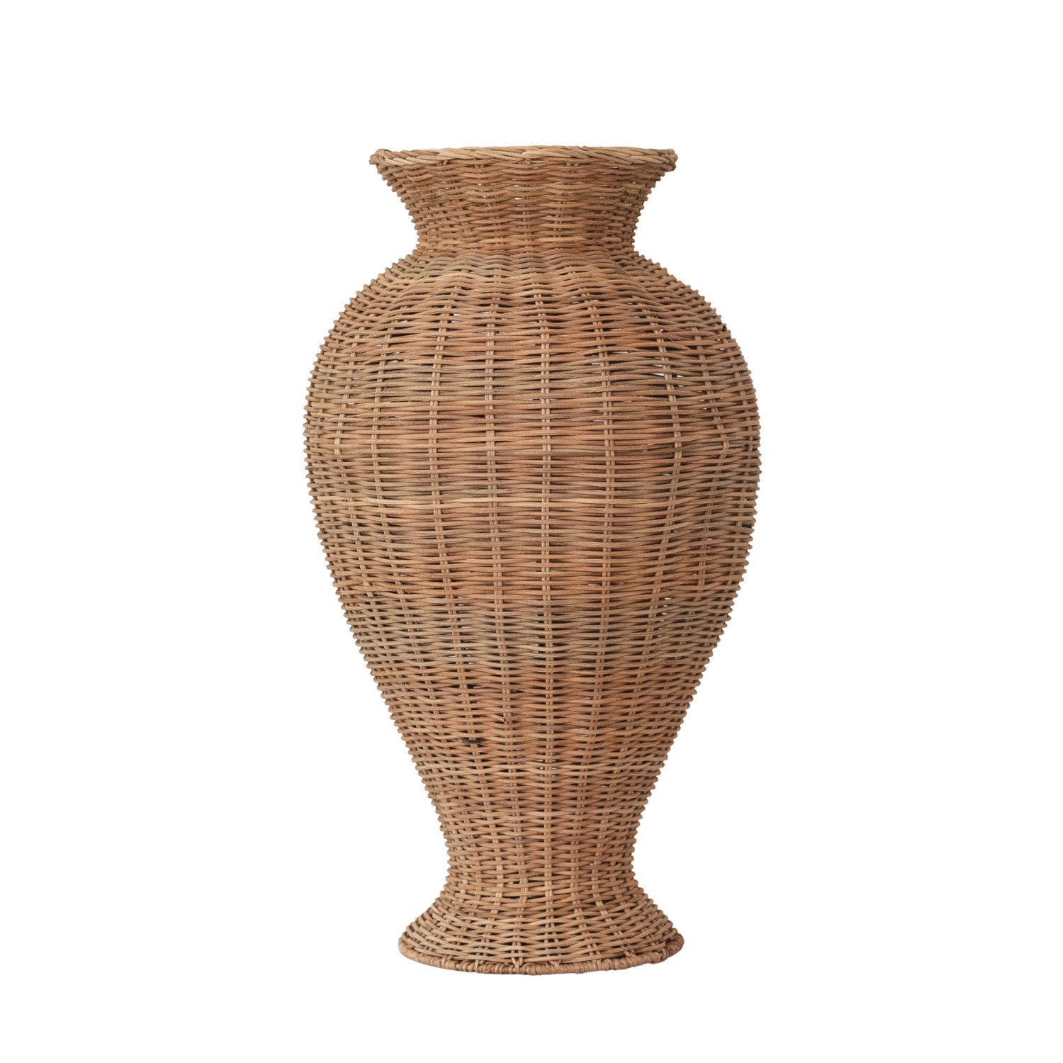 Rattan Vase, 21"/Hand-Woven