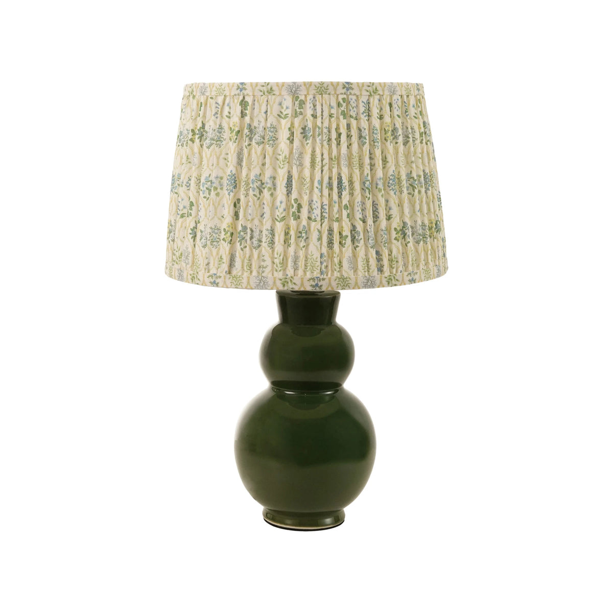 Green Lamp, Floral Shade