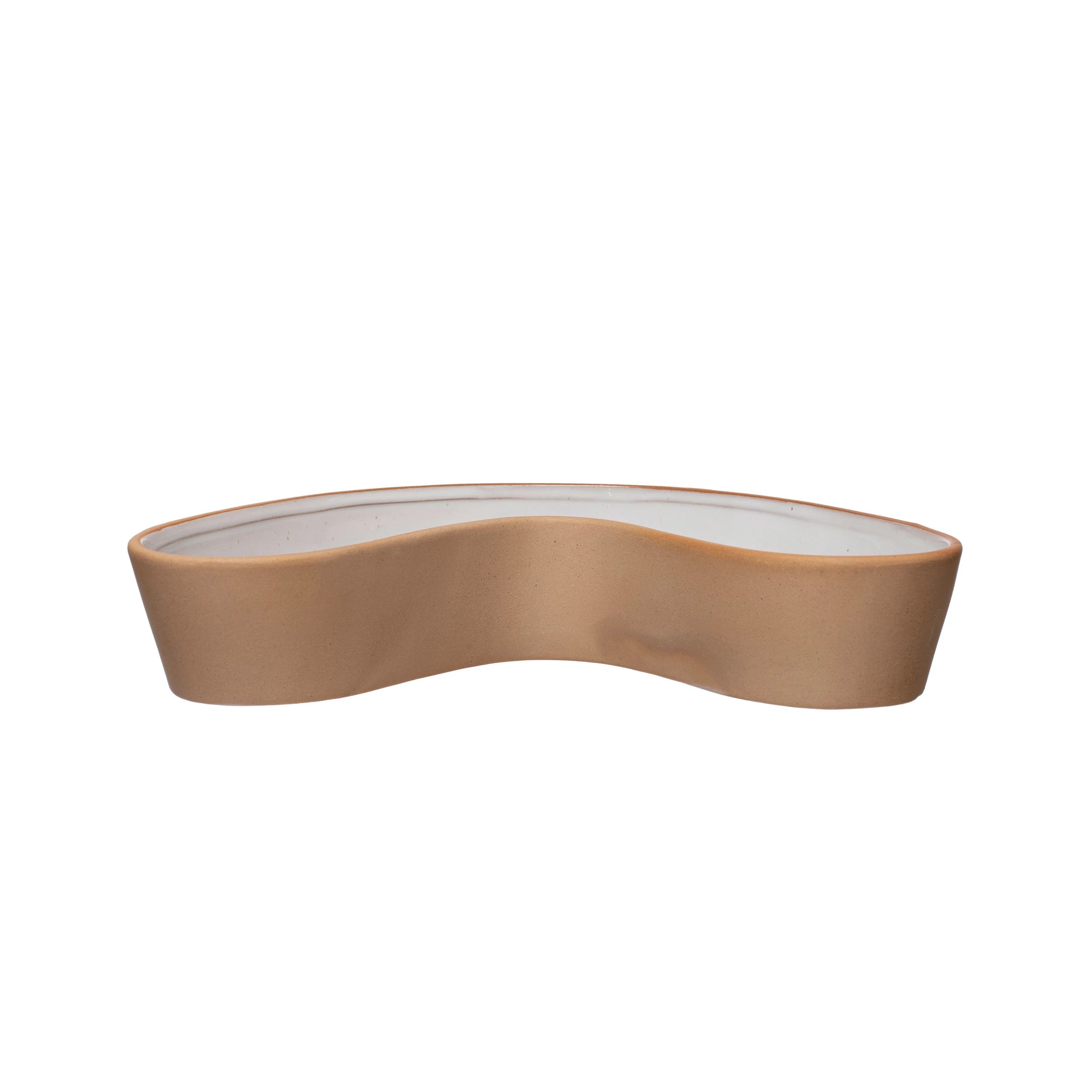 Stoneware U-Shaped Dish