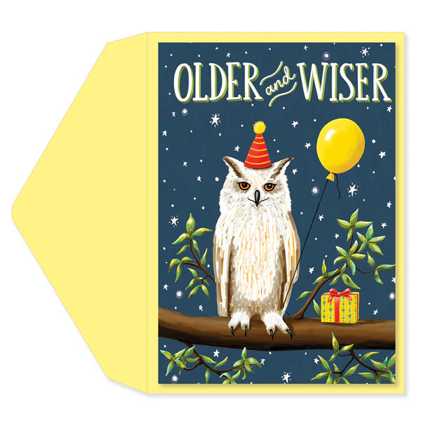 Older/Wiser/Owl Bday Card