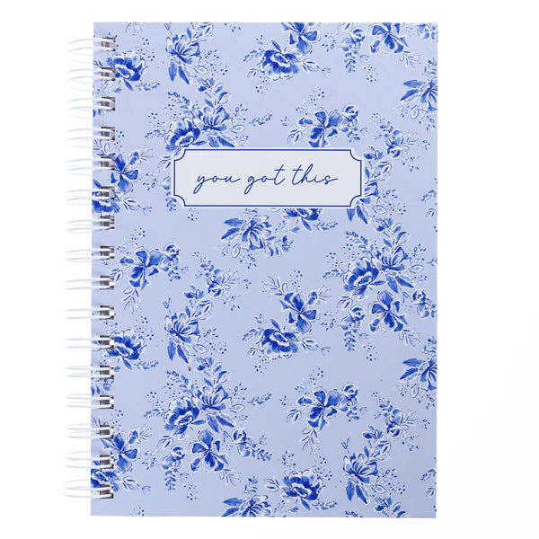 Blue Vintage Floral Journal