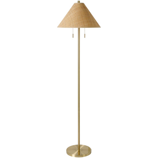 66" Lacona Gold Floor Lamp