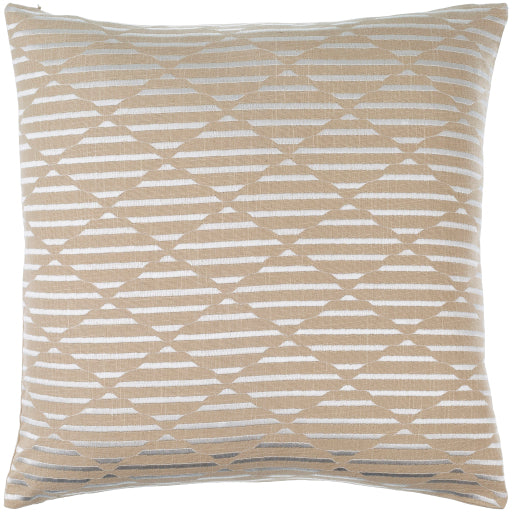 20" Merle Pillow - Beige/White