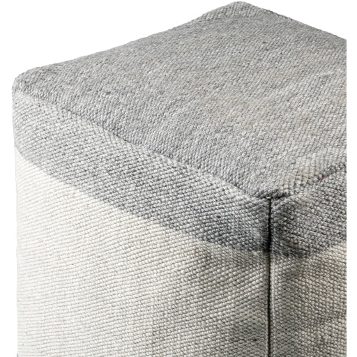 Latvia Grey Ottoman