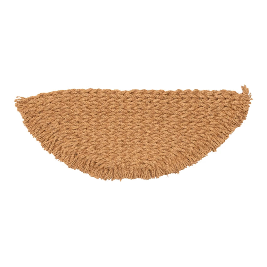 Half Round Fringe Doormat