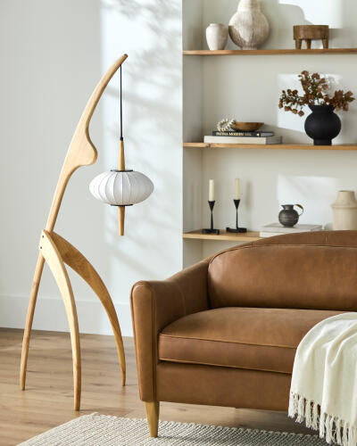 Niamey Floor Lamp, Cream