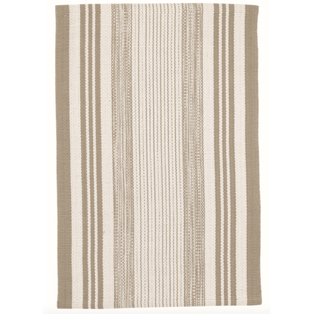 Quincy Stripe Rug, Khaki 2x3